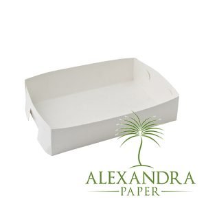 Cake Tray White 'no 25' (29x20x12cm)